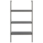vidaXL Raft înclinat cu 3 niveluri, negru, 64x35x120,5 cm vidaXL Raft înclinat cu 3 niveluri, negru, 64x35x120,5 cm