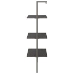 vidaXL Raft înclinat cu 3 niveluri, negru, 64x35x120,5 cm vidaXL Raft înclinat cu 3 niveluri, negru, 64x35x120,5 cm