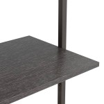 vidaXL Raft înclinat cu 3 niveluri, negru, 64x35x120,5 cm vidaXL Raft înclinat cu 3 niveluri, negru, 64x35x120,5 cm