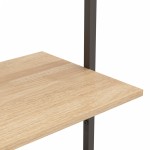 vidaXL Raft înclinat cu 4 niveluri maro deschis / negru 64x35x152,5 cm vidaXL Raft înclinat cu 4 niveluri maro deschis / negru 64x35x152,5 cm