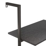 vidaXL Raft sprijinit, cu 4 niveluri, negru, 64x35x152,5 cm vidaXL Raft sprijinit, cu 4 niveluri, negru, 64x35x152,5 cm