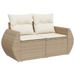 vidaXL Set de canapele pentru grădină cu pernă 13 pcs bej și crem vidaXL Set de canapele pentru grădină cu pernă 13 pcs bej și crem