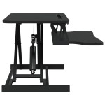 vidaXL Stație de lucru reglabilă 60x40x(13-41,5)cm oțel lemn prelucrat