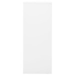 vidaXL Dulap de birou, alb, 90x40x102 cm, oțel