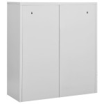 vidaXL Dulap de birou, gri deschis, 90x40x102 cm, oțel