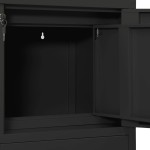 vidaXL Dulap de birou, antracit, 90x40x102 cm, oțel