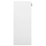 vidaXL Dulap de birou, alb, 90x40x102 cm, oțel