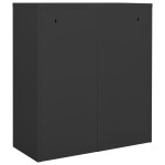 vidaXL Dulap de birou, antracit, 90x40x102 cm, oțel