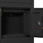 vidaXL Dulap de birou, antracit, 90x40x180 cm, oțel