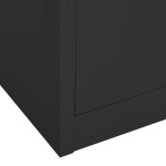 vidaXL Dulap de birou, antracit, 90x40x180 cm, oțel