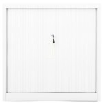 vidaXL Dulap cu ușă glisantă, alb, 90x40x90 cm, oțel vidaXL Dulap cu ușă glisantă, alb, 90x40x90 cm, oțel