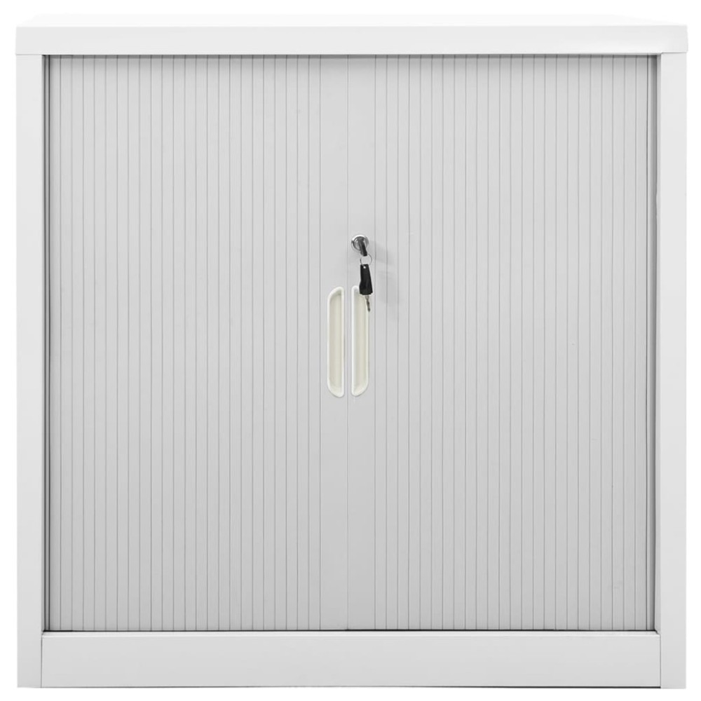 vidaXL Dulap cu ușă glisantă, gri, 90x40x90 cm, oțel
