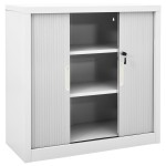 vidaXL Dulap cu ușă glisantă, gri, 90x40x90 cm, oțel