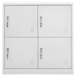 vidaXL Dulap de vestiar, gri deschis, 90x45x92,5 cm, oțel