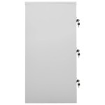 vidaXL Dulap vestiar, gri deschis, 90x45x92,5 cm, oțel