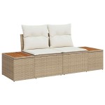 vidaXL Set de canapele pentru grădină cu pernă 8 pcs Bej și crem