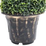 vidaXL Plantă artificială de cimișir cu ghiveci, verde, 100cm, spirală vidaXL Plantă artificială de cimișir cu ghiveci, verde, 100cm, spirală