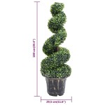 vidaXL Plantă artificială de cimișir cu ghiveci, verde, 100cm, spirală vidaXL Plantă artificială de cimișir cu ghiveci, verde, 100cm, spirală