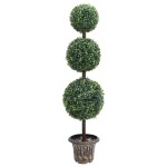 vidaXL Plantă artificială cimișir cu ghiveci verde 118cm formă minge vidaXL Plantă artificială cimișir cu ghiveci verde 118cm formă minge