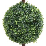 vidaXL Plantă artificială cimișir cu ghiveci verde 118cm formă minge vidaXL Plantă artificială cimișir cu ghiveci verde 118cm formă minge