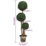 vidaXL Plantă artificială cimișir cu ghiveci verde 119cm formă minge