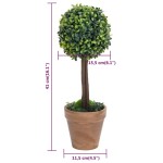 vidaXL Plante artificiale cimișir cu ghiveci, 2 buc. verde 41 cm minge vidaXL Plante artificiale cimișir cu ghiveci, 2 buc. verde 41 cm minge