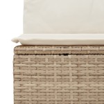 Set canapea de grădină vidaXL 13 piese cu perne Bej Ratan Poliester Acacia Set canapea de grădină vidaXL 13 piese cu perne Bej Ratan Poliester Acacia