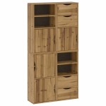 vidaXL Dulapuri laterale 4 buc "ODDA" 40x24x79 cm lemn masiv de pin