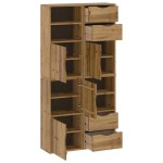 vidaXL Dulapuri laterale 4 buc "ODDA" 40x24x79 cm lemn masiv de pin