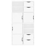 vidaXL Dulapuri laterale 4 buc ODDA alb 40x24x79 cm lemn masiv de pin