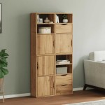 vidaXL Dulapuri laterale 4 buc "ODDA" 40x24x79 cm lemn masiv de pin