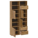 vidaXL Dulapuri laterale 4 buc "ODDA" 40x24x79 cm lemn masiv de pin