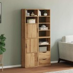 vidaXL Dulapuri laterale 4 buc "ODDA" 40x24x79 cm lemn masiv de pin