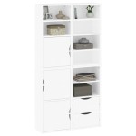 vidaXL Dulapuri laterale 4 buc ODDA alb 40x24x79 cm lemn masiv de pin
