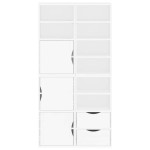 vidaXL Dulapuri laterale 4 buc ODDA alb 40x24x79 cm lemn masiv de pin
