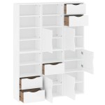 vidaXL Dulapuri laterale 6 buc ODDA alb 40x24x79 cm lemn masiv de pin