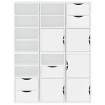 vidaXL Dulapuri laterale 6 buc ODDA alb 40x24x79 cm lemn masiv de pin