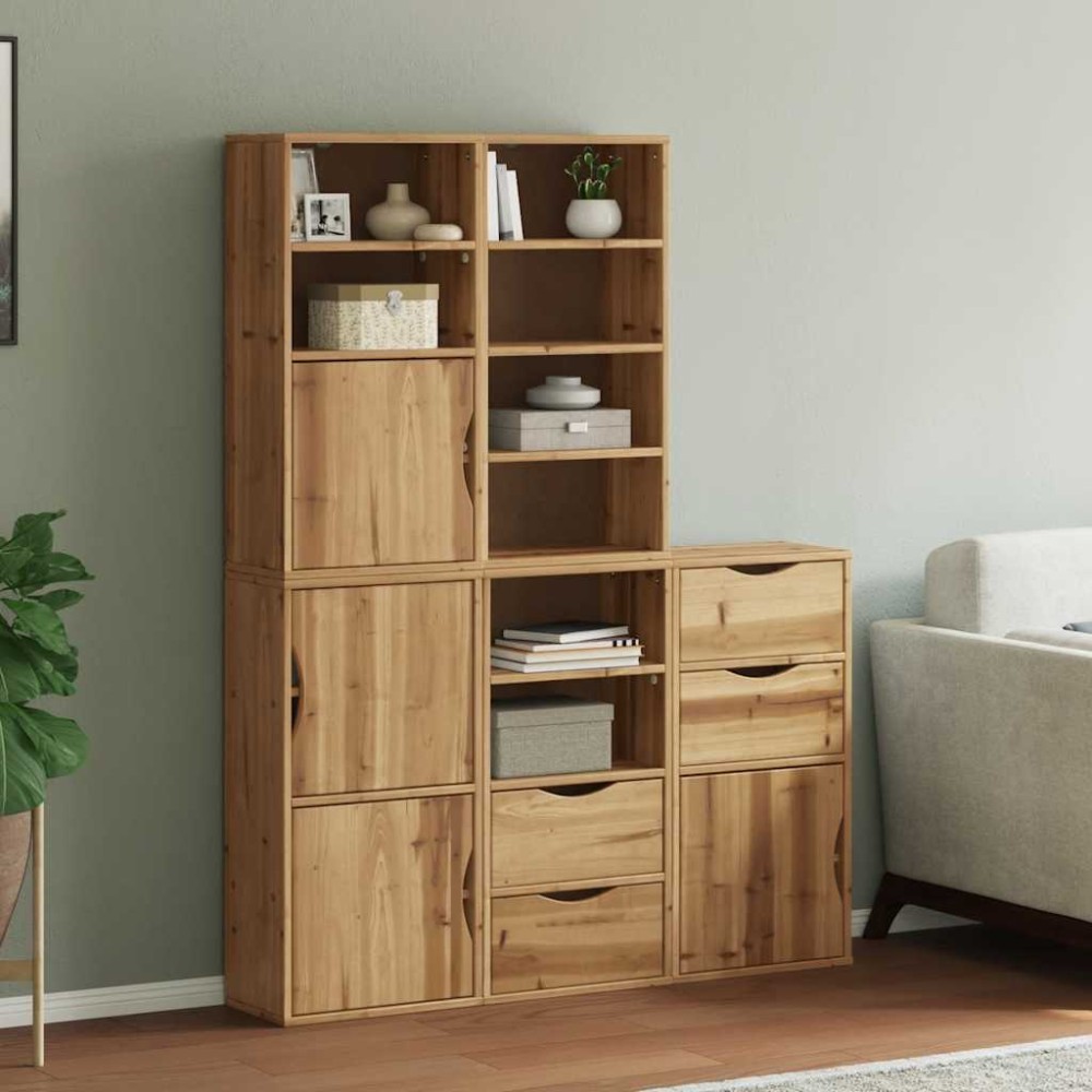 vidaXL Dulapuri laterale 5 buc "ODDA" 40x24x79 cm lemn masiv de pin