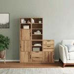 vidaXL Dulapuri laterale 5 buc "ODDA" 40x24x79 cm lemn masiv de pin