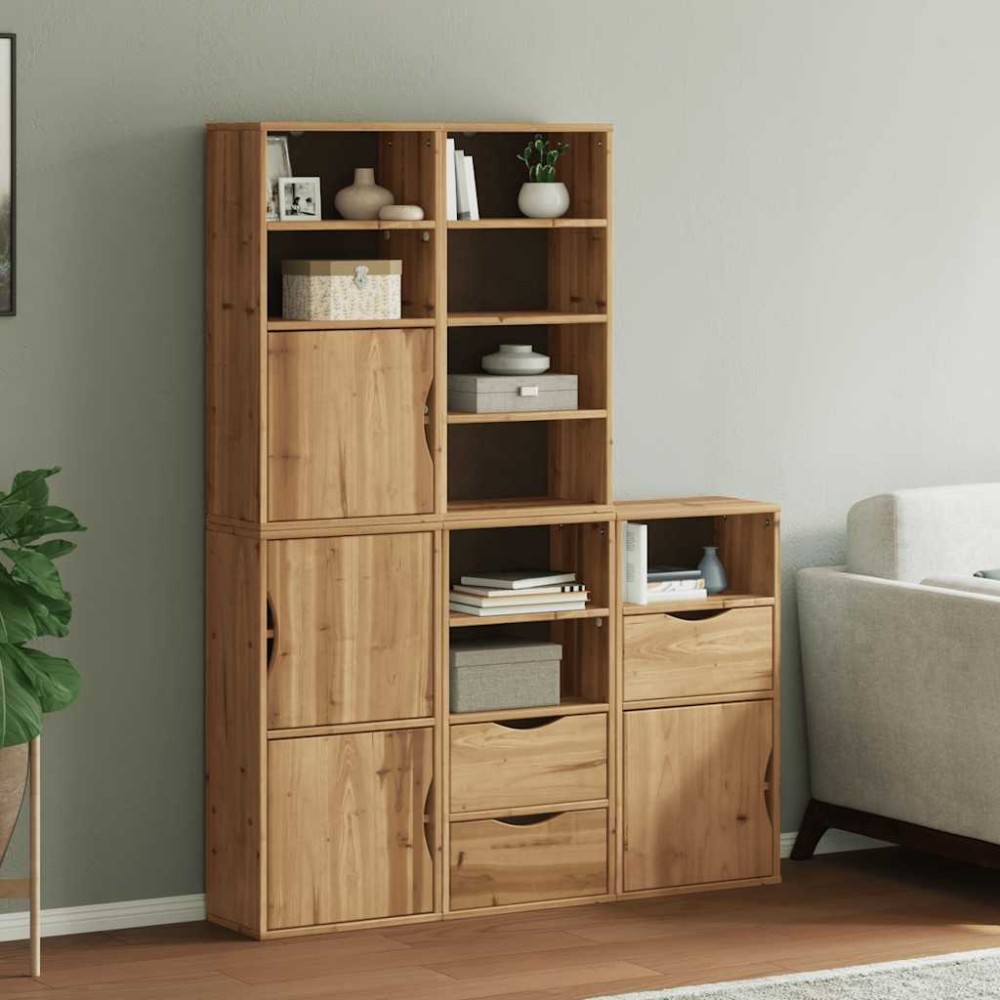 vidaXL Dulapuri laterale 5 buc "ODDA" 40x24x79 cm lemn masiv de pin