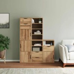 vidaXL Dulapuri laterale 5 buc "ODDA" 40x24x79 cm lemn masiv de pin