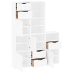 vidaXL Dulapuri laterale 5 buc ODDA alb 40x24x79 cm lemn masiv de pin