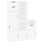 vidaXL Dulapuri laterale 5 buc ODDA alb 40x24x79 cm lemn masiv de pin