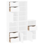 vidaXL Dulapuri laterale 5 buc ODDA alb 40x24x79 cm lemn masiv de pin