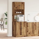 vidaXL Dulap de bucătărie Lemn vechi 60 x 50 x 180 cm Lemn compozit vidaXL Dulap de bucătărie Lemn vechi 60 x 50 x 180 cm Lemn compozit