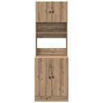 vidaXL Dulap de bucătărie cu raft stejar artizanal 60 x 50 x 180 cm vidaXL Dulap de bucătărie cu raft stejar artizanal 60 x 50 x 180 cm