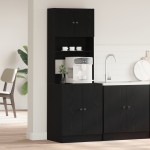 vidaXL Dulap de bucătărie Stejar negru 60 x 50 x 180 cm Lemn compozit