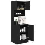 vidaXL Dulap de bucătărie Stejar negru 60 x 50 x 180 cm Lemn compozit