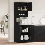 vidaXL Dulap de bucătărie Stejar negru 60 x 50 x 180 cm Lemn compozit
