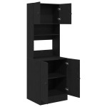 vidaXL Dulap de bucătărie Stejar negru 60 x 50 x 180 cm Lemn compozit